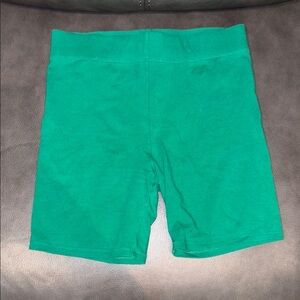 Forever 21 Green Bike Shorts